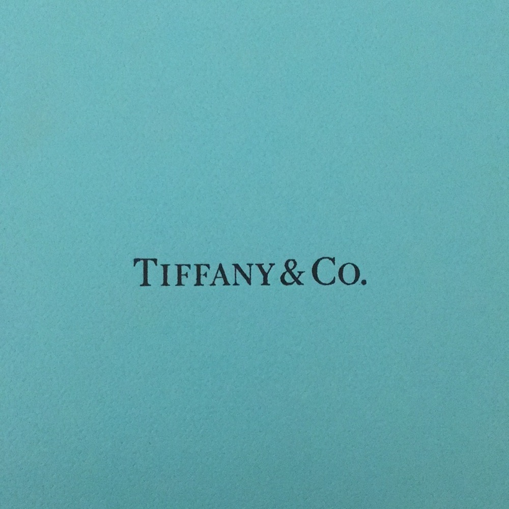 Tiffany 18k rose gold hoop earrings.